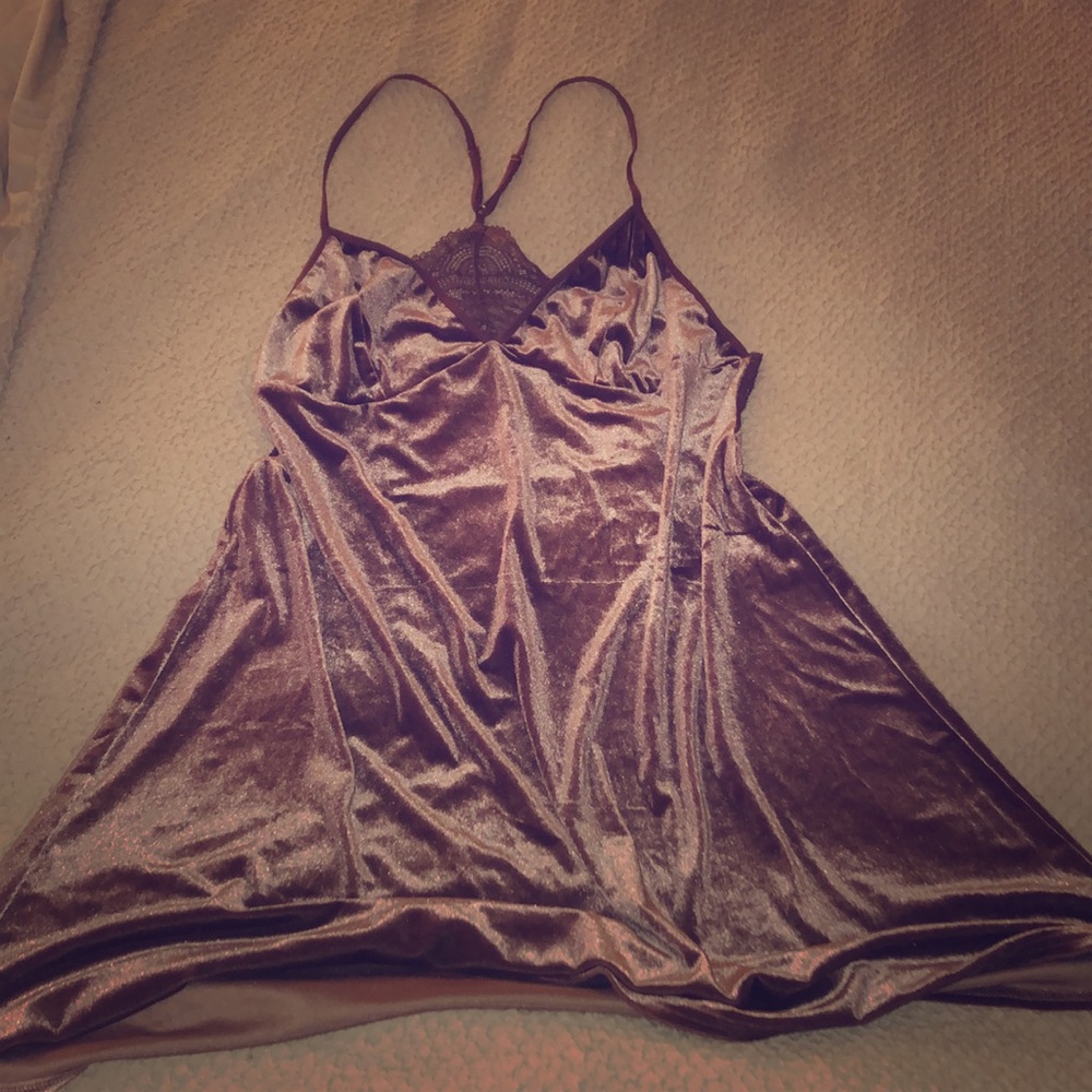 Mauve Velour Nightie